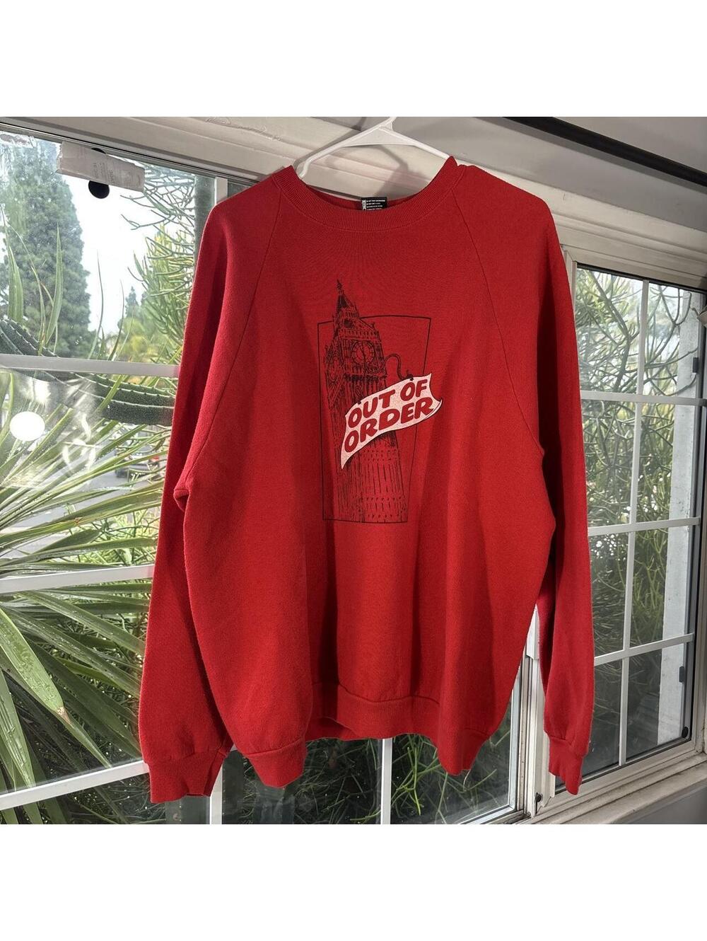 Vintage y2k Big Ben Out of Order Graphuc Sweatshirt